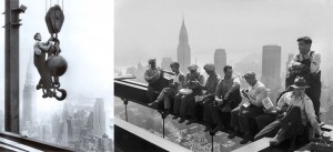 Ironworkers from 1930 working on the Empire State Building