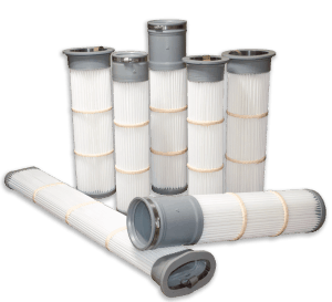 pleated filters for a baghouse dust collector