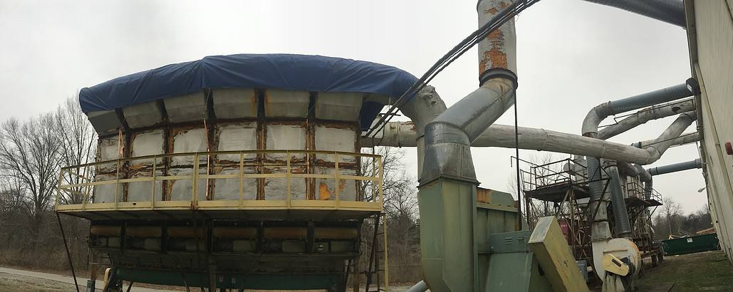 Gibson guitar dust collector - old fan and baghouse that was replaced