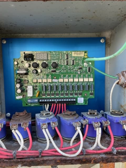 When the timer board has its lights off, then lack of power could be the problem